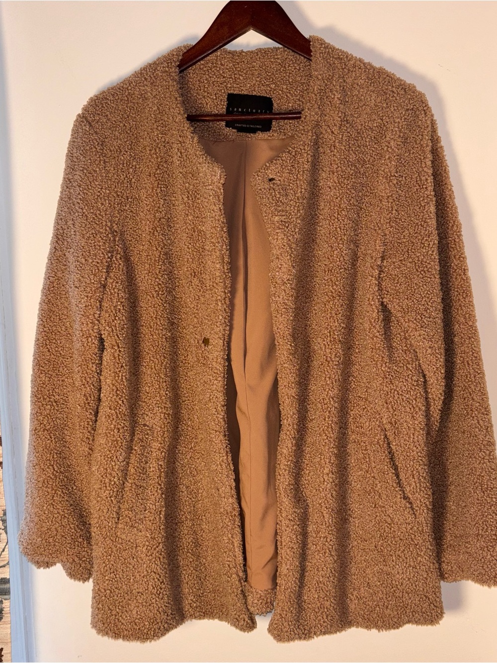 Sanctuary Timeless Fall/Winter Teddy Jacket - Plush Button Coat